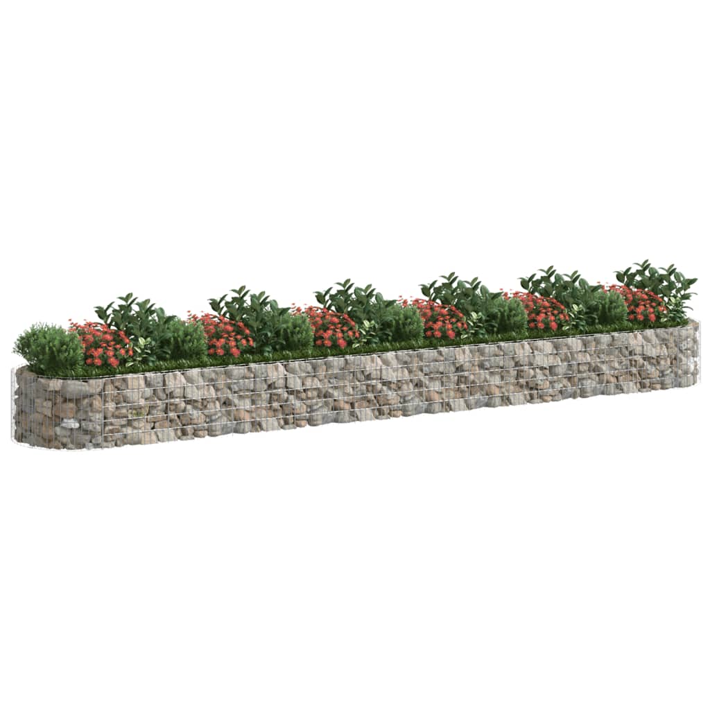 Gabion plantenbak verhoogd 600x100x50 cm gegalvaniseerd ijzer is nu te koop bij PeponiXL, paradijselijk wonen!