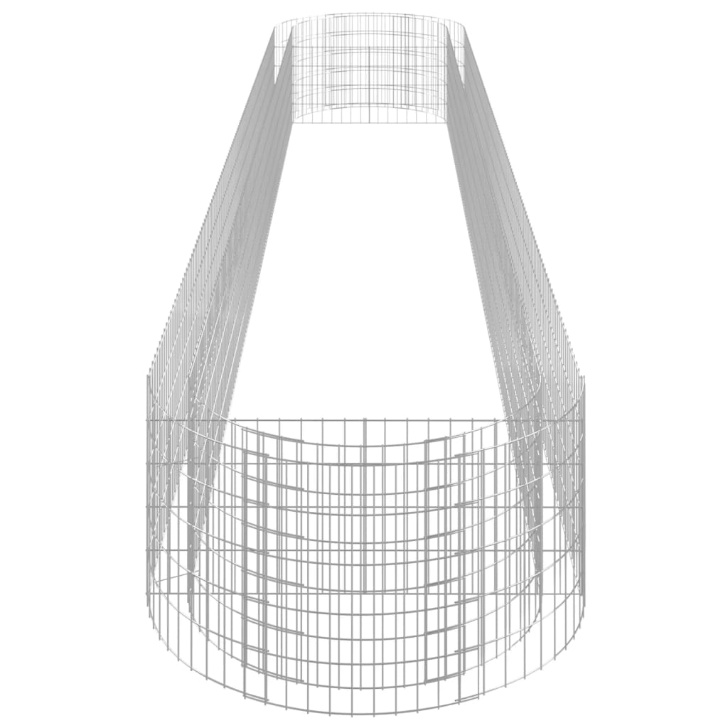 Gabion plantenbak verhoogd 600x100x50 cm gegalvaniseerd ijzer is nu te koop bij PeponiXL, paradijselijk wonen!