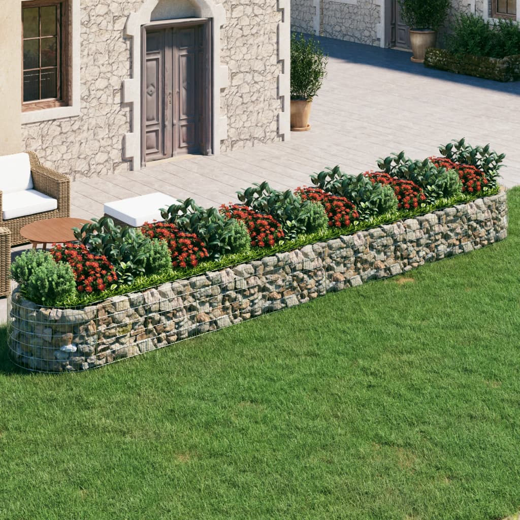 Gabion plantenbak verhoogd 600x100x50 cm gegalvaniseerd ijzer is nu te koop bij PeponiXL, paradijselijk wonen!