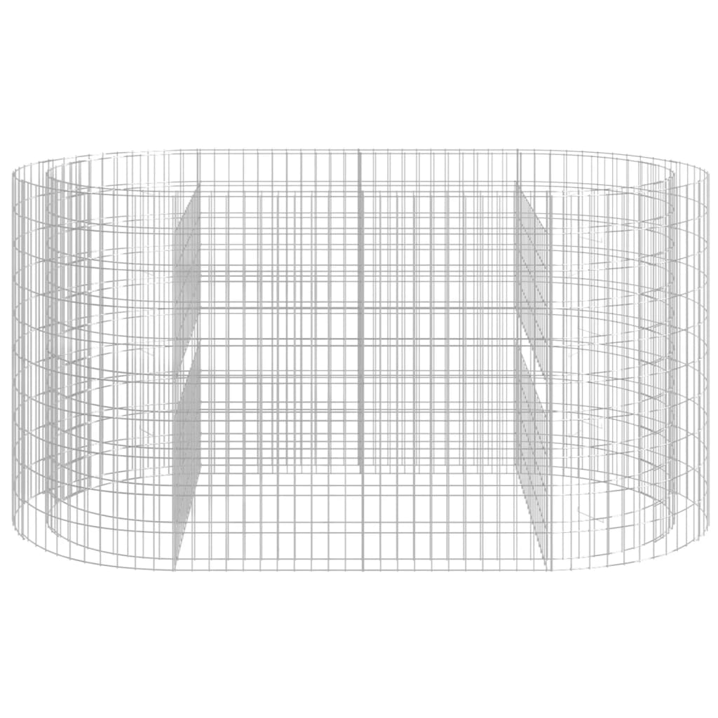 Gabion plantenbak verhoogd 200x100x100 cm gegalvaniseerd ijzer is nu te koop bij PeponiXL, paradijselijk wonen!