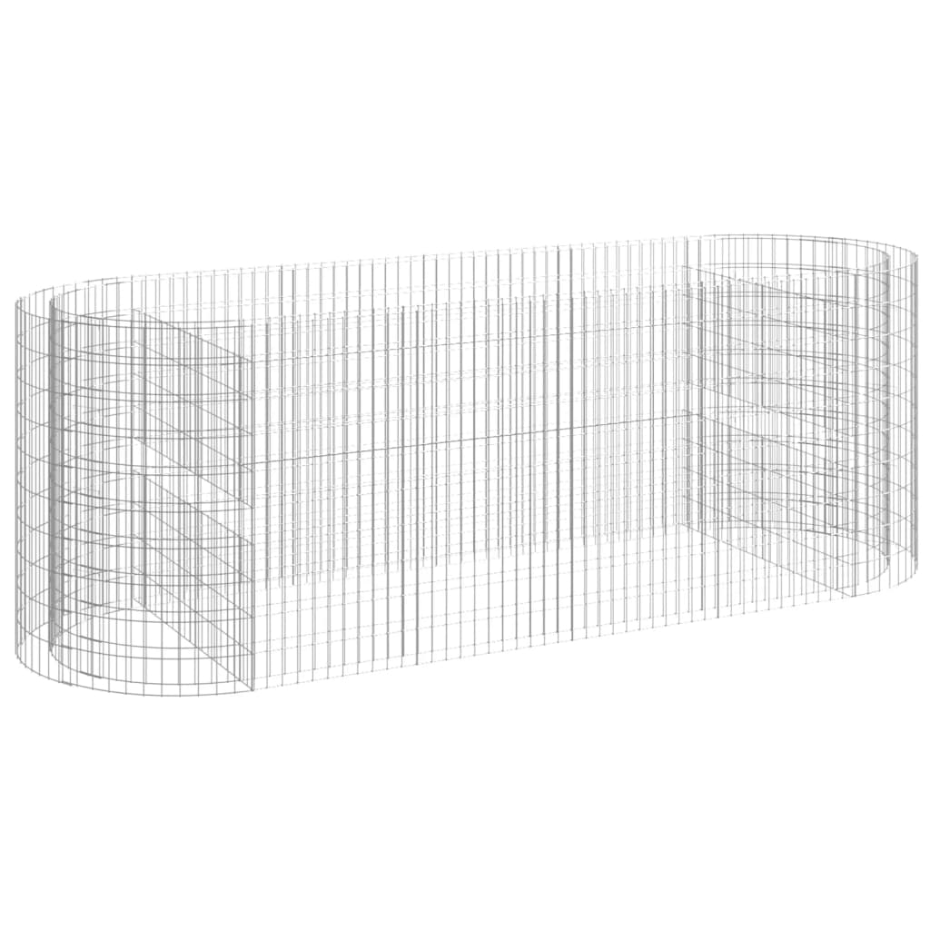 Gabion plantenbak verhoogd 300x100x100 cm gegalvaniseerd ijzer is nu te koop bij PeponiXL, paradijselijk wonen!