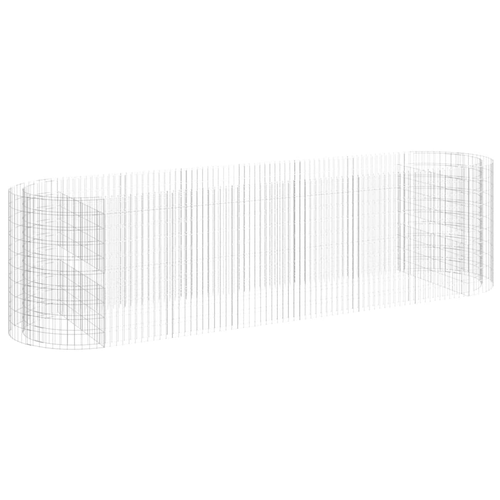 Gabion plantenbak verhoogd 400x100x100 cm gegalvaniseerd ijzer is nu te koop bij PeponiXL, paradijselijk wonen!