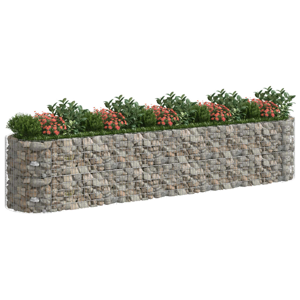Gabion plantenbak verhoogd 500x100x100 cm gegalvaniseerd ijzer is nu te koop bij PeponiXL, paradijselijk wonen!