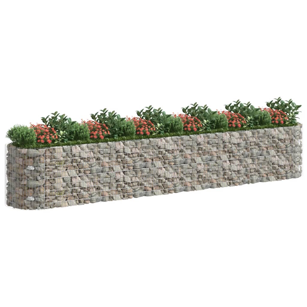 Gabion plantenbak verhoogd 600x100x100 cm gegalvaniseerd ijzer is nu te koop bij PeponiXL, paradijselijk wonen!