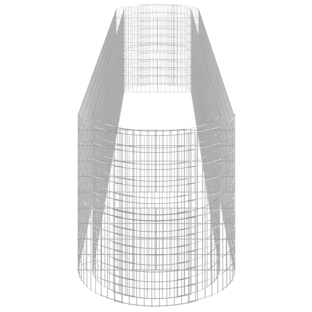 Gabion plantenbak verhoogd 600x100x100 cm gegalvaniseerd ijzer is nu te koop bij PeponiXL, paradijselijk wonen!