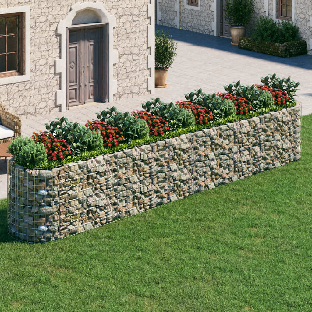 Gabion plantenbak verhoogd 600x100x100 cm gegalvaniseerd ijzer is nu te koop bij PeponiXL, paradijselijk wonen!