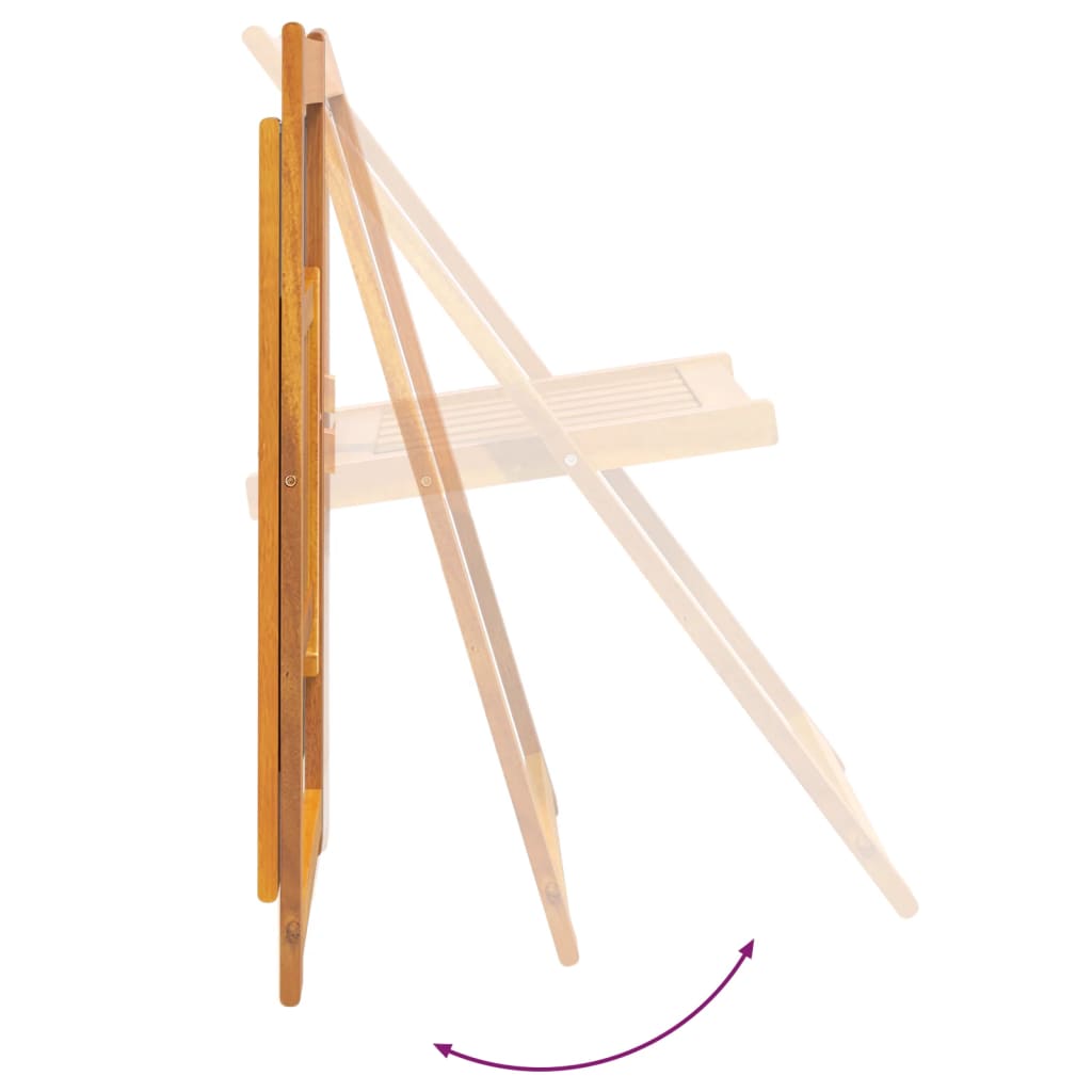 Tuinstoelen 4 st inklapbaar massief acaciahout is nu te koop bij PeponiXL, paradijselijk wonen!