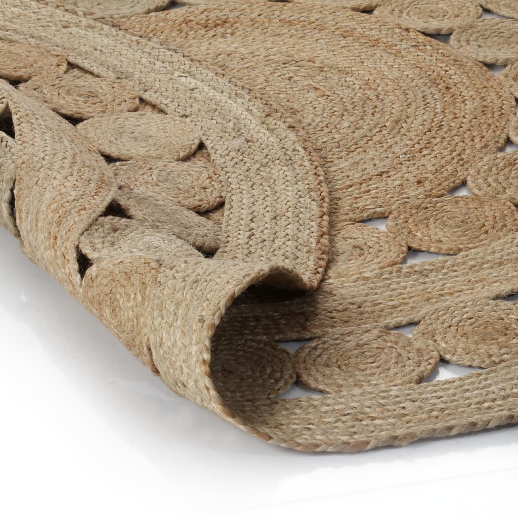 Tapijt met ontwerp rond 210 cm gevlochten jute is nu te koop bij PeponiXL, paradijselijk wonen!