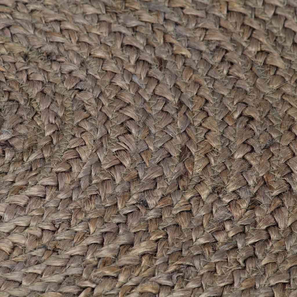 Vloerkleed handgemaakt rond 240 cm jute grijs is nu te koop bij PeponiXL, paradijselijk wonen!