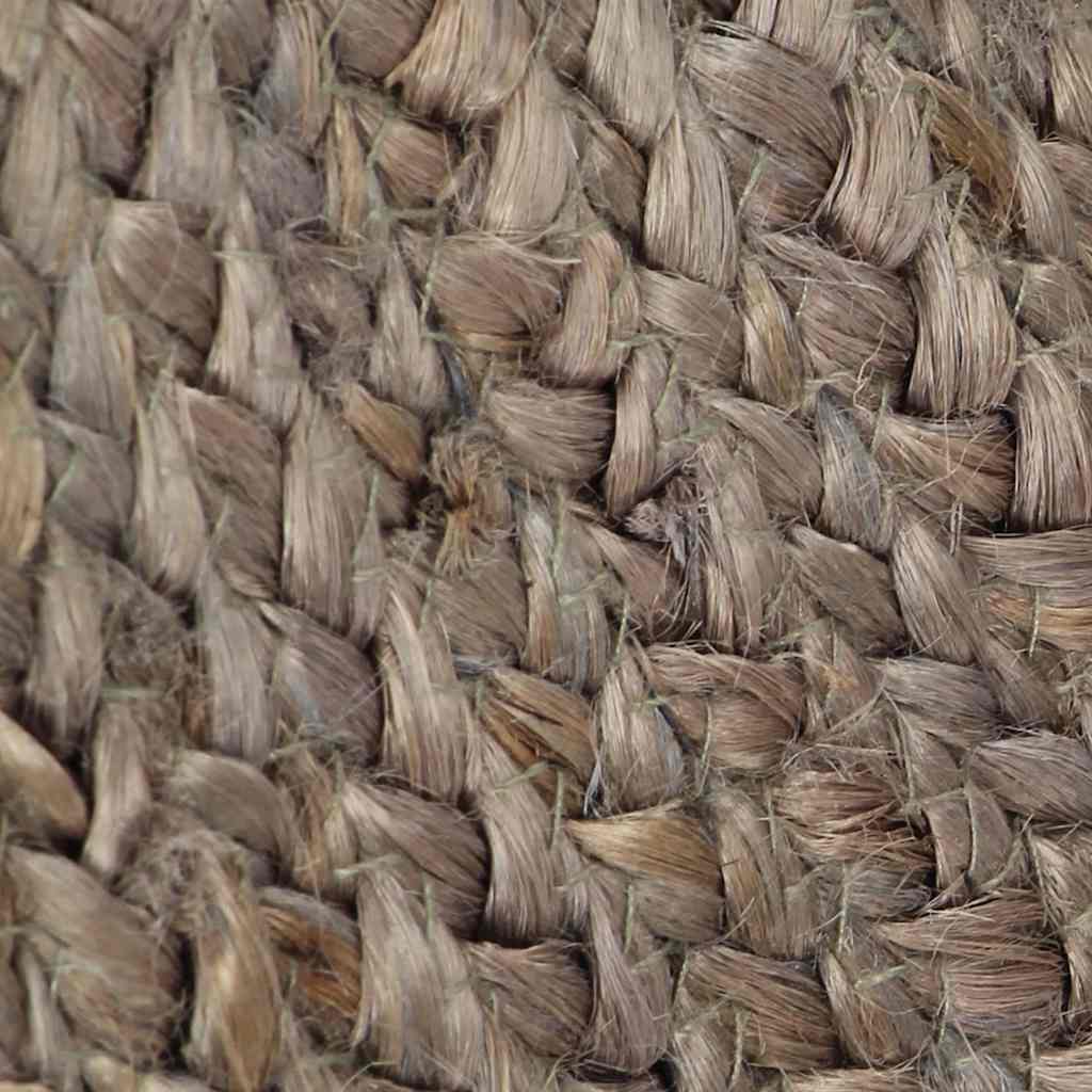 Vloerkleed handgemaakt rond 240 cm jute grijs is nu te koop bij PeponiXL, paradijselijk wonen!