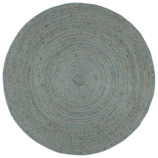 Vloerkleed handgemaakt rond 210 cm jute olijfgroen is nu te koop bij PeponiXL, paradijselijk wonen!