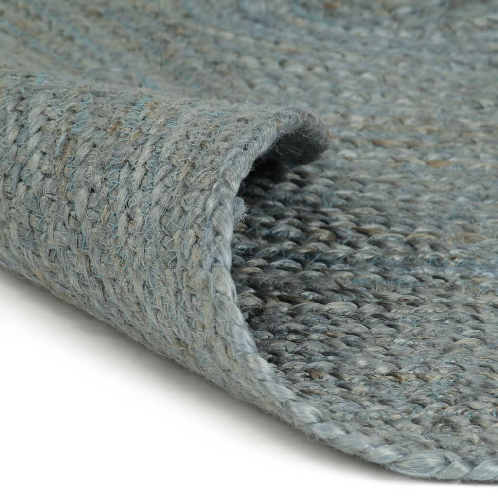 Vloerkleed handgemaakt rond 240 cm jute olijfgroen is nu te koop bij PeponiXL, paradijselijk wonen!