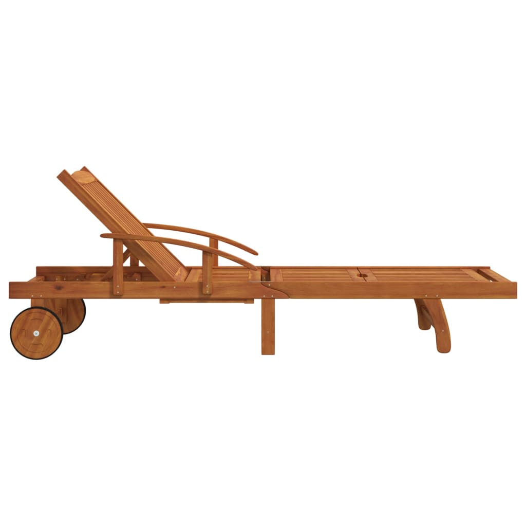 Ligbedden 2 st massief acaciahout is nu te koop bij PeponiXL, paradijselijk wonen!