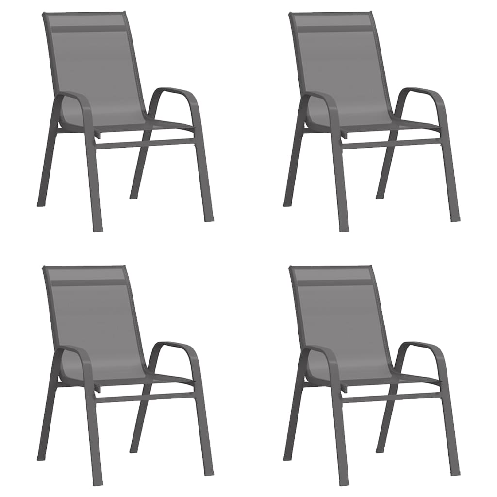 5-delige Tuinset grijs en zwart is nu te koop bij PeponiXL, paradijselijk wonen!