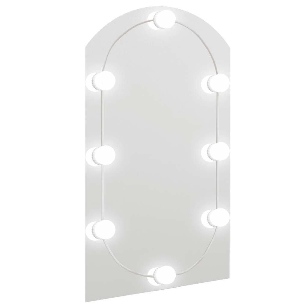 Spiegel met LED-verlichting boog 70x40 cm glas is nu te koop bij PeponiXL, paradijselijk wonen!