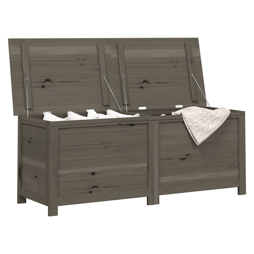 Kussenbox 150x50x56 cm massief vurenhout antracietkleurig is nu te koop bij PeponiXL, paradijselijk wonen!