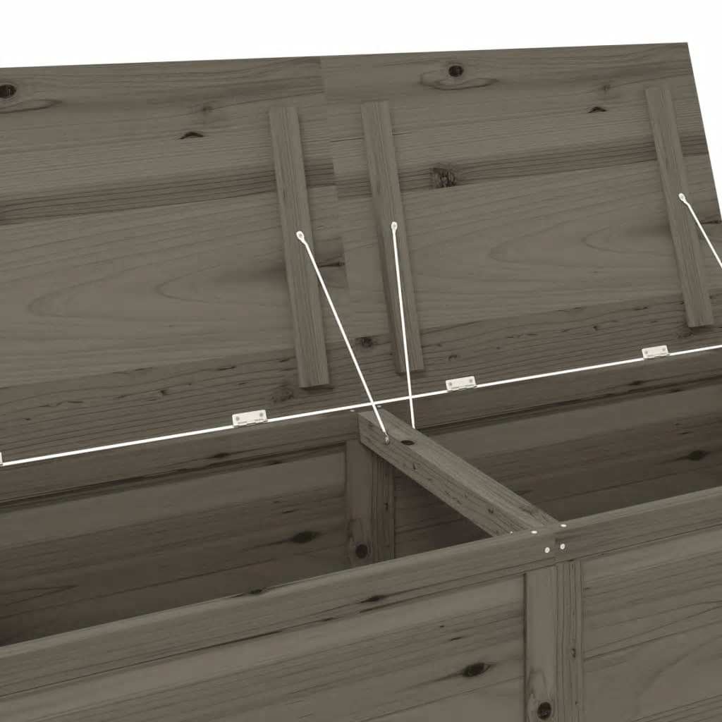 Kussenbox 150x50x56 cm massief vurenhout antracietkleurig is nu te koop bij PeponiXL, paradijselijk wonen!