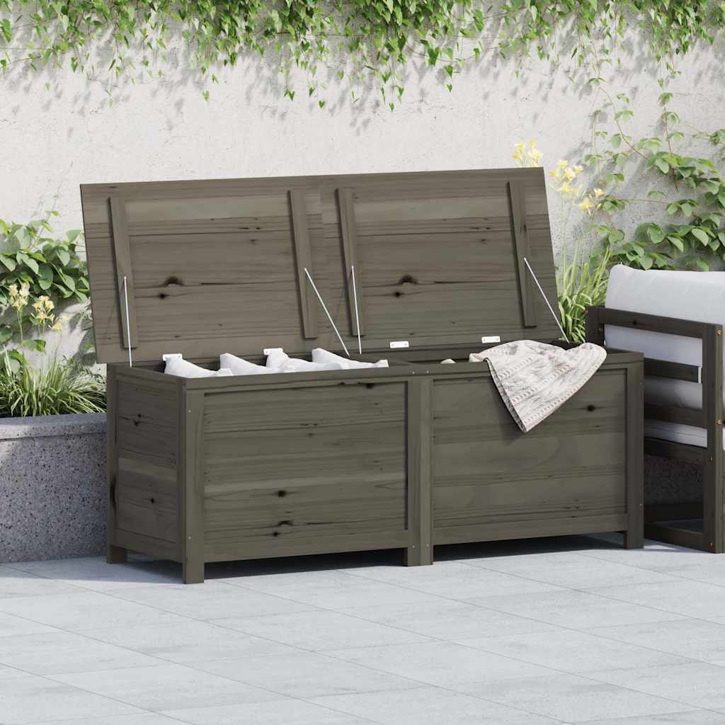 Kussenbox 150x50x56 cm massief vurenhout antracietkleurig is nu te koop bij PeponiXL, paradijselijk wonen!