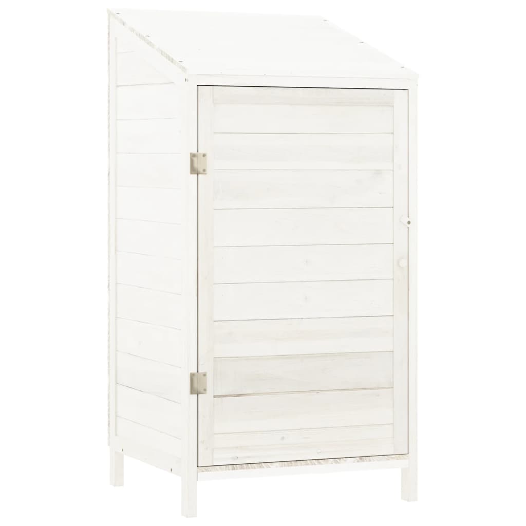 Tuinschuur 55x52x112 cm massief vurenhout wit is nu te koop bij PeponiXL, paradijselijk wonen!