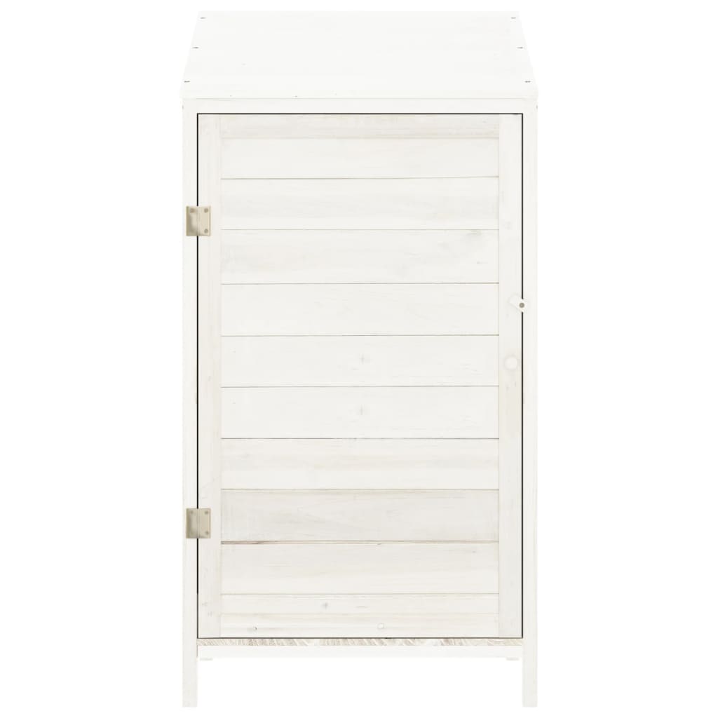 Tuinschuur 55x52x112 cm massief vurenhout wit is nu te koop bij PeponiXL, paradijselijk wonen!