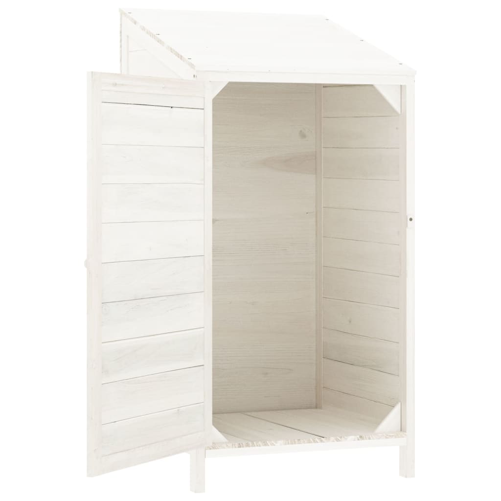 Tuinschuur 55x52x112 cm massief vurenhout wit is nu te koop bij PeponiXL, paradijselijk wonen!