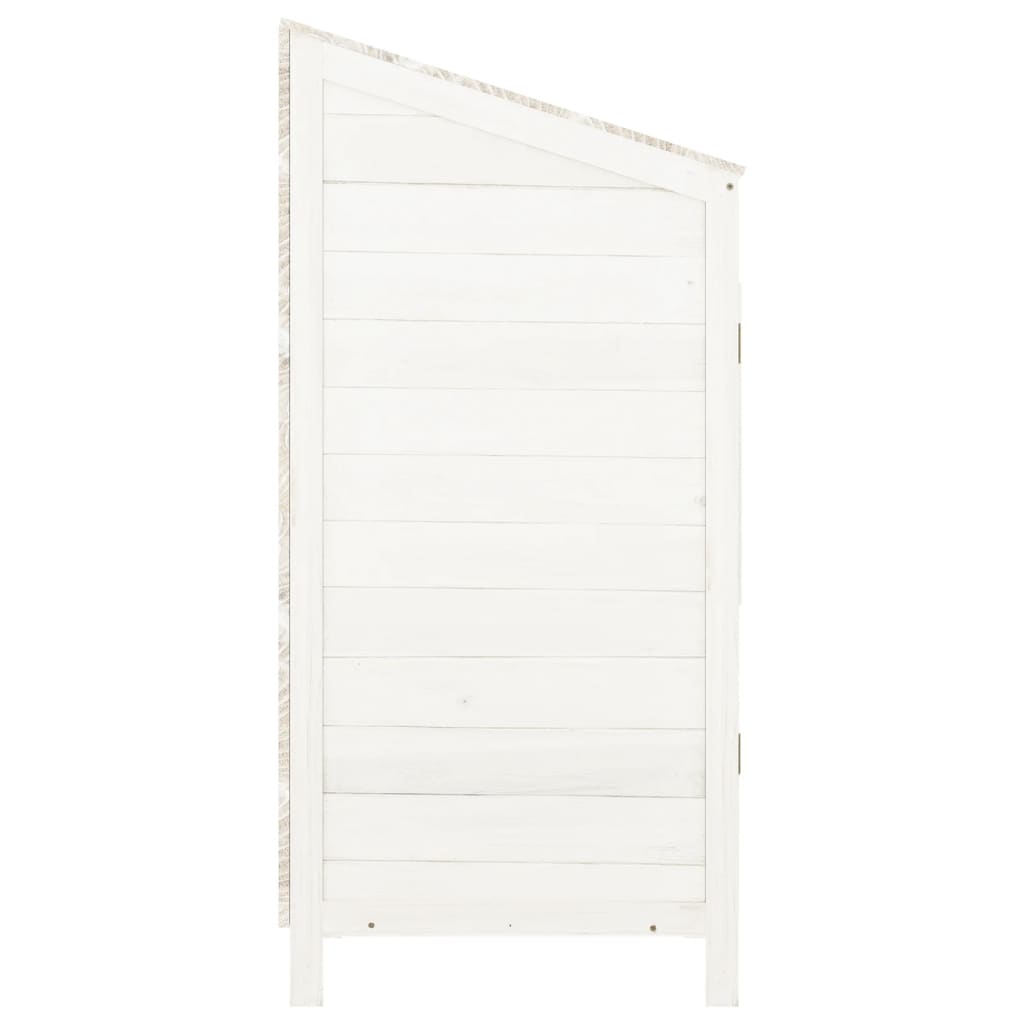 Tuinschuur 55x52x112 cm massief vurenhout wit is nu te koop bij PeponiXL, paradijselijk wonen!