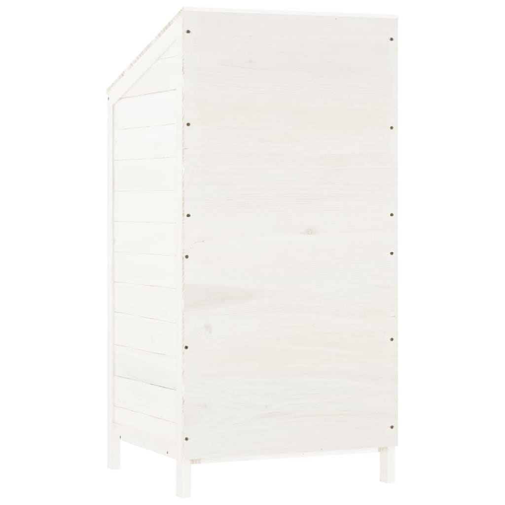 Tuinschuur 55x52x112 cm massief vurenhout wit is nu te koop bij PeponiXL, paradijselijk wonen!