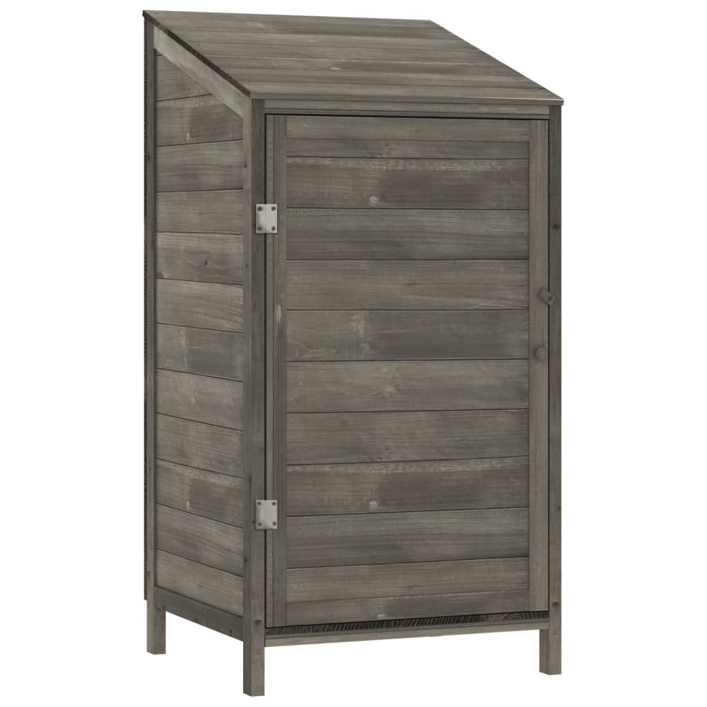 Tuinschuur 55x52x112 cm massief vurenhout antracietkleurig is nu te koop bij PeponiXL, paradijselijk wonen!