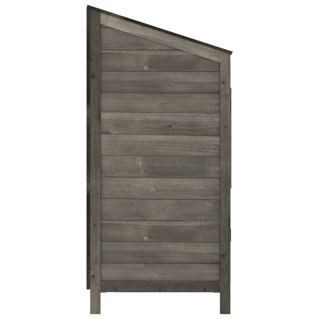 Tuinschuur 55x52x112 cm massief vurenhout antracietkleurig is nu te koop bij PeponiXL, paradijselijk wonen!