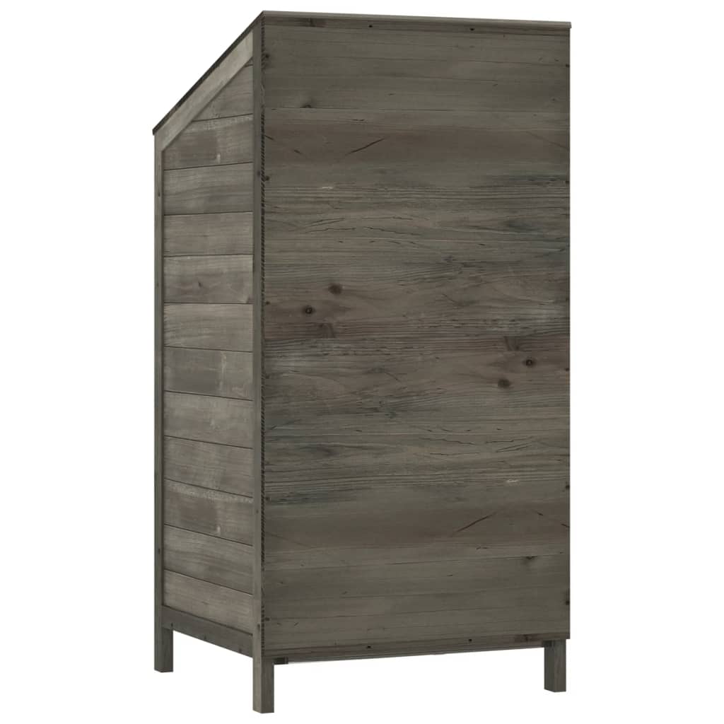 Tuinschuur 55x52x112 cm massief vurenhout antracietkleurig is nu te koop bij PeponiXL, paradijselijk wonen!