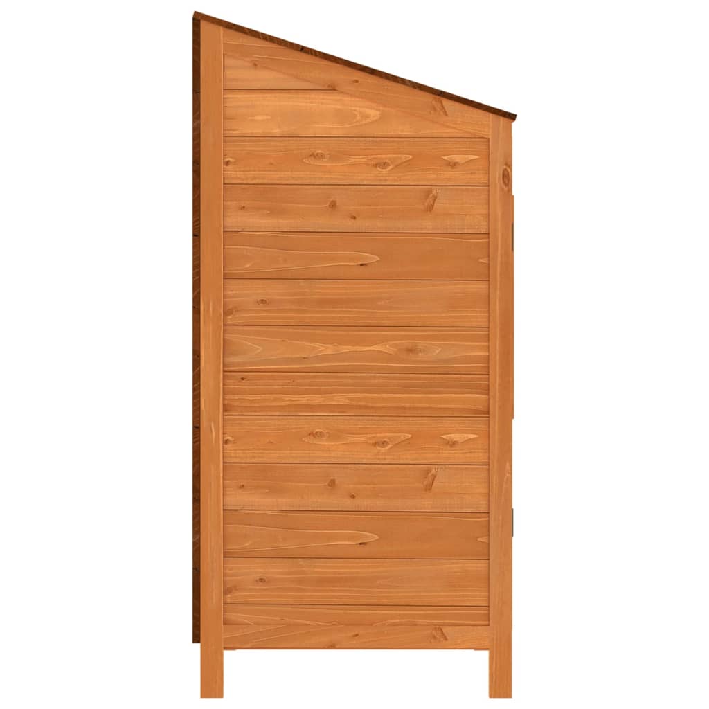 Tuinschuur 55x52x112 cm massief vurenhout bruin is nu te koop bij PeponiXL, paradijselijk wonen!