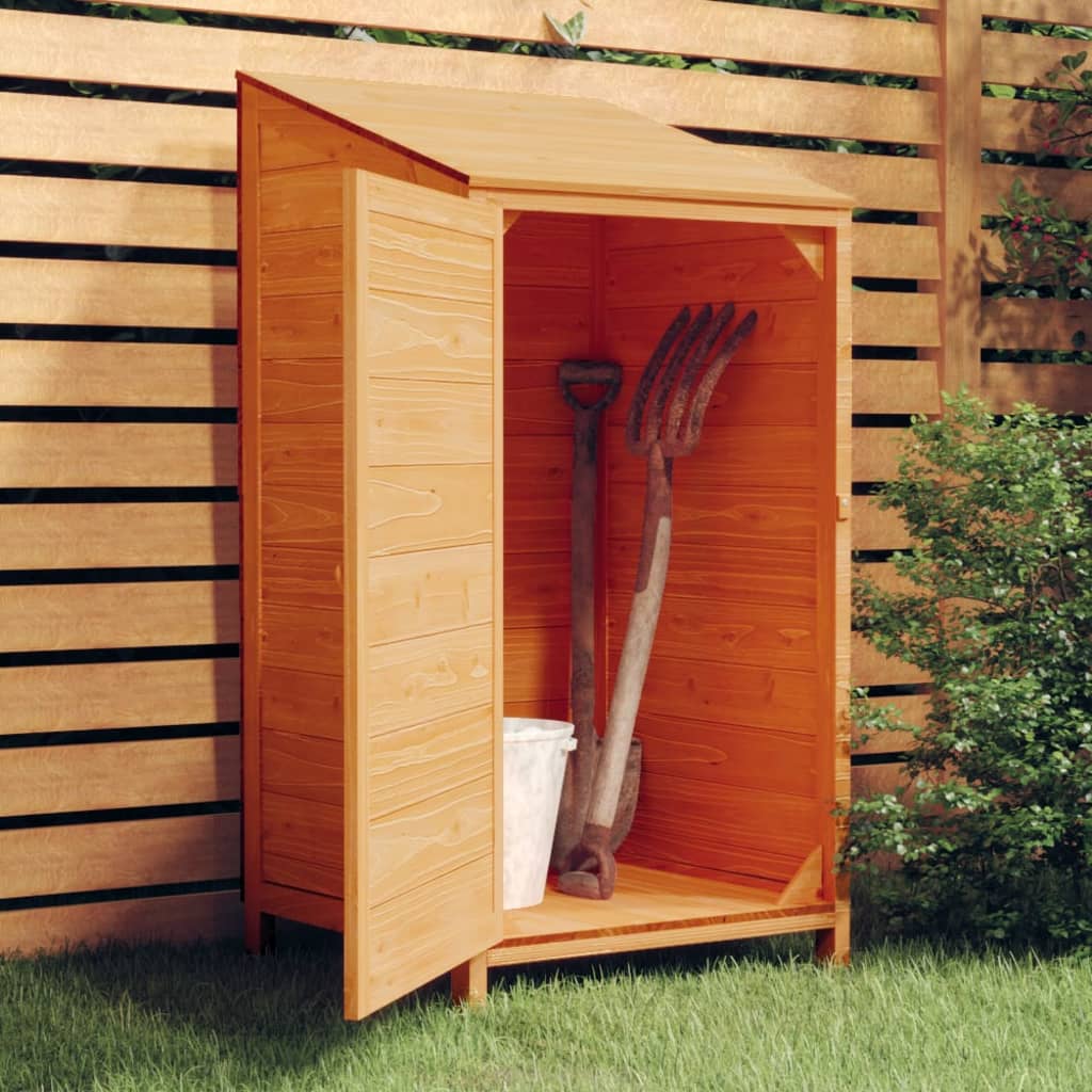 Tuinschuur 55x52x112 cm massief vurenhout bruin is nu te koop bij PeponiXL, paradijselijk wonen!