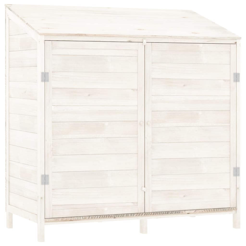 Tuinschuur 102x52x112 cm massief vurenhout wit is nu te koop bij PeponiXL, paradijselijk wonen!