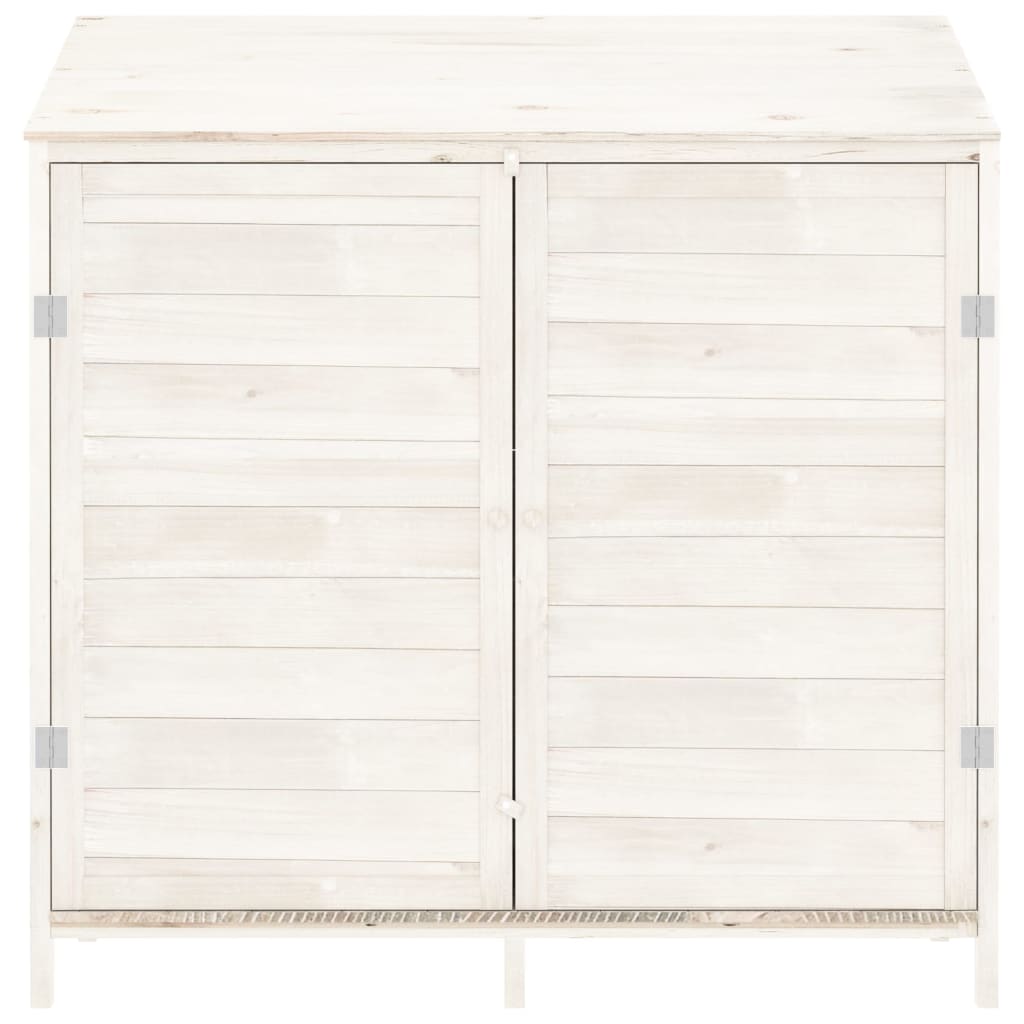 Tuinschuur 102x52x112 cm massief vurenhout wit is nu te koop bij PeponiXL, paradijselijk wonen!
