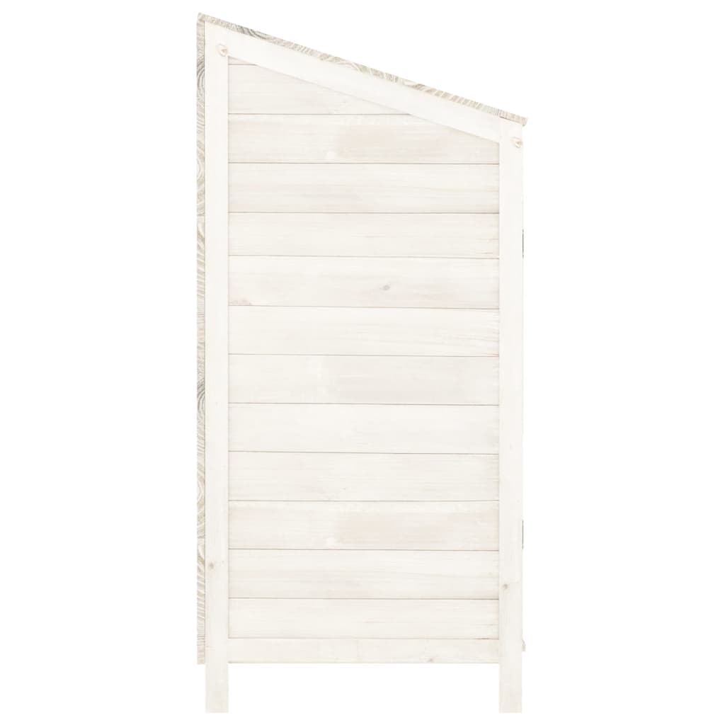Tuinschuur 102x52x112 cm massief vurenhout wit is nu te koop bij PeponiXL, paradijselijk wonen!