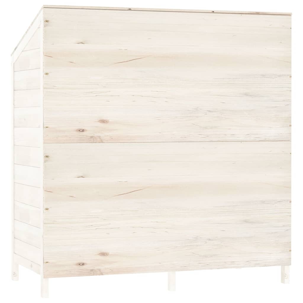 Tuinschuur 102x52x112 cm massief vurenhout wit is nu te koop bij PeponiXL, paradijselijk wonen!