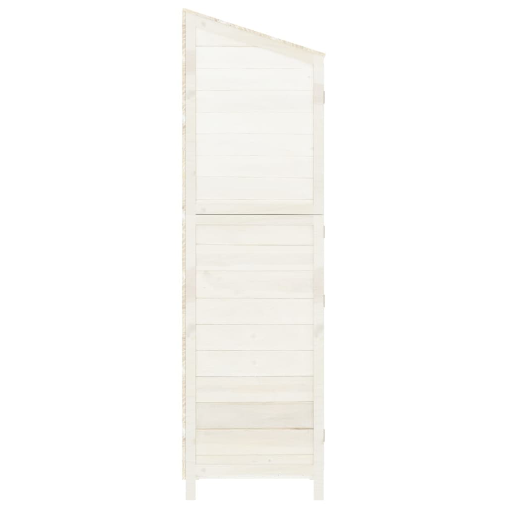 Tuinschuur 55x52x174,5 cm massief vurenhout wit is nu te koop bij PeponiXL, paradijselijk wonen!