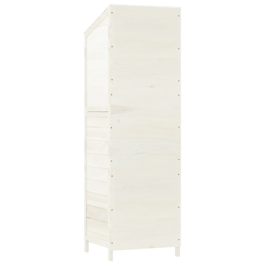 Tuinschuur 55x52x174,5 cm massief vurenhout wit is nu te koop bij PeponiXL, paradijselijk wonen!