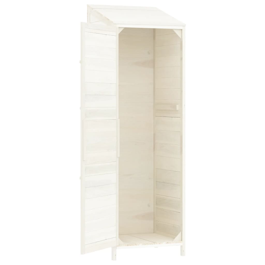 Tuinschuur 55x52x174,5 cm massief vurenhout wit is nu te koop bij PeponiXL, paradijselijk wonen!