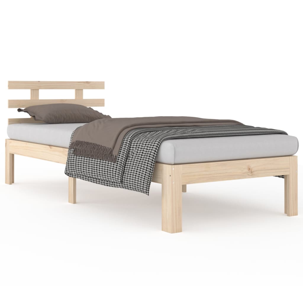 Bedframe massief hout 75x190 cm is nu te koop bij PeponiXL, paradijselijk wonen!