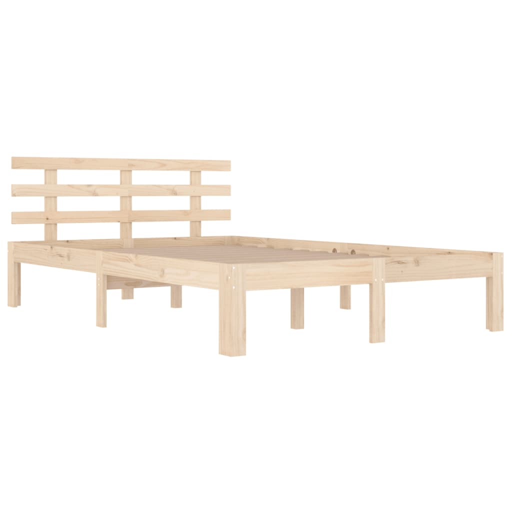 Bedframe massief hout 135x190 cm Double is nu te koop bij PeponiXL, paradijselijk wonen!