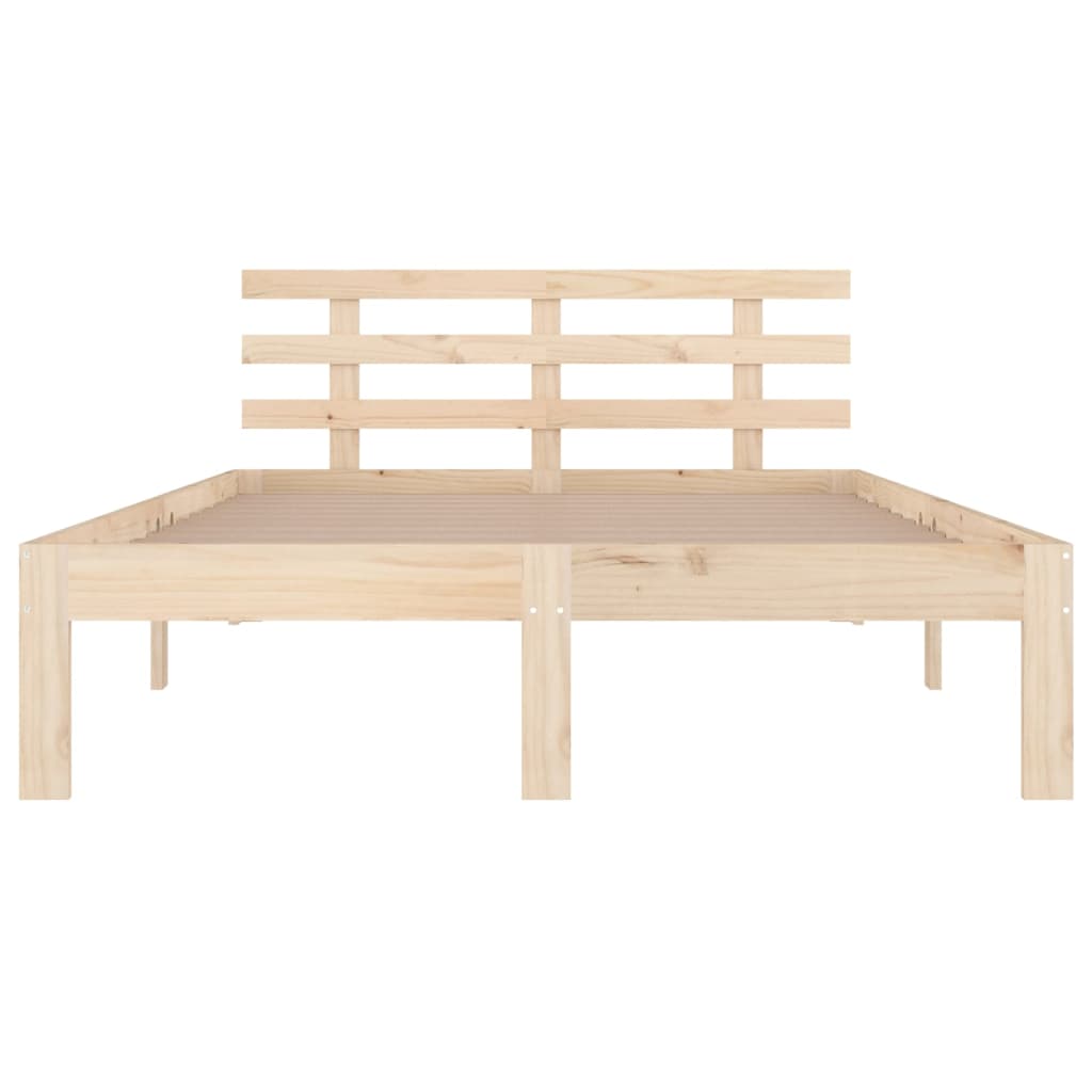 Bedframe zonder matras massief hout 200x200 cm is nu te koop bij PeponiXL, paradijselijk wonen!