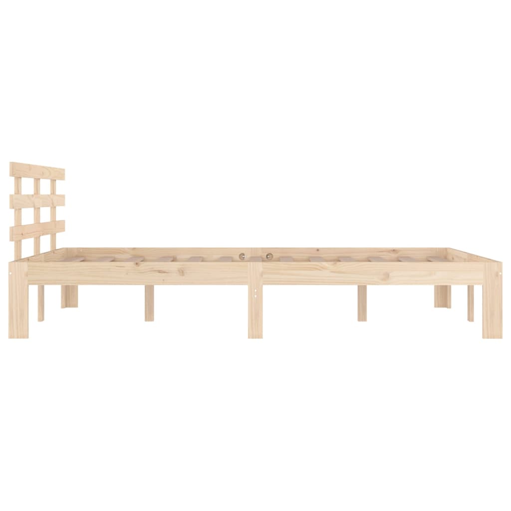 Bedframe zonder matras massief hout 200x200 cm is nu te koop bij PeponiXL, paradijselijk wonen!