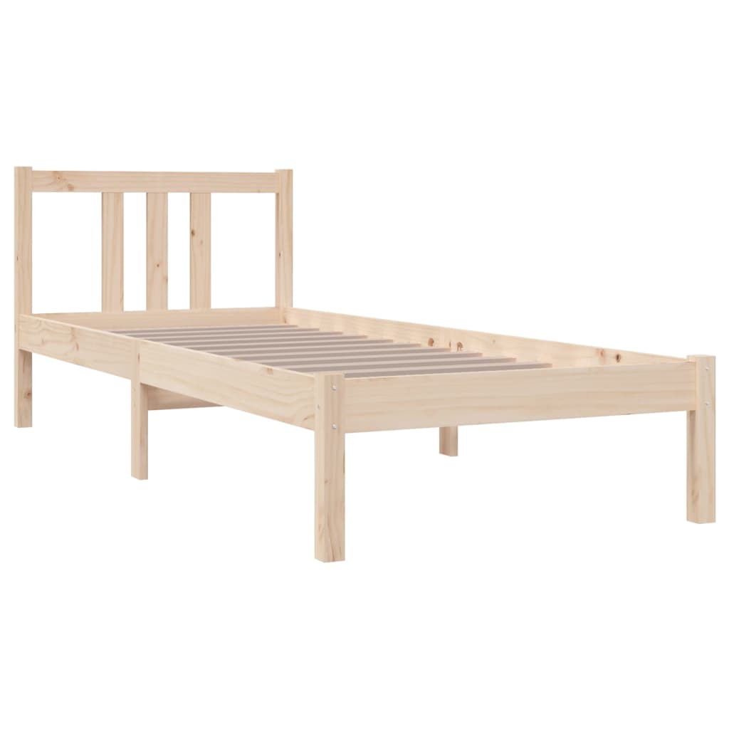 Bedframe massief hout 75x190 cm is nu te koop bij PeponiXL, paradijselijk wonen!