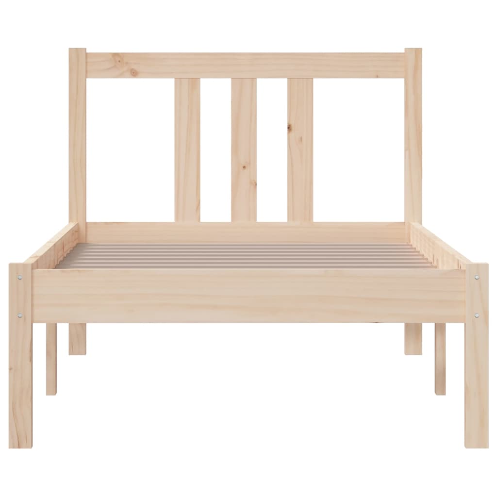 Bedframe massief hout 75x190 cm is nu te koop bij PeponiXL, paradijselijk wonen!