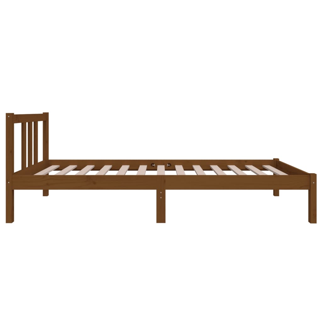 Bedframe massief hout honingbruin 75x190 cm is nu te koop bij PeponiXL, paradijselijk wonen!