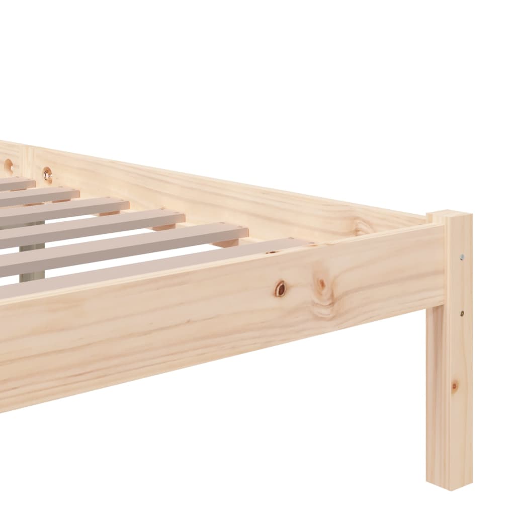 Bedframe massief hout 135x190 cm Double is nu te koop bij PeponiXL, paradijselijk wonen!