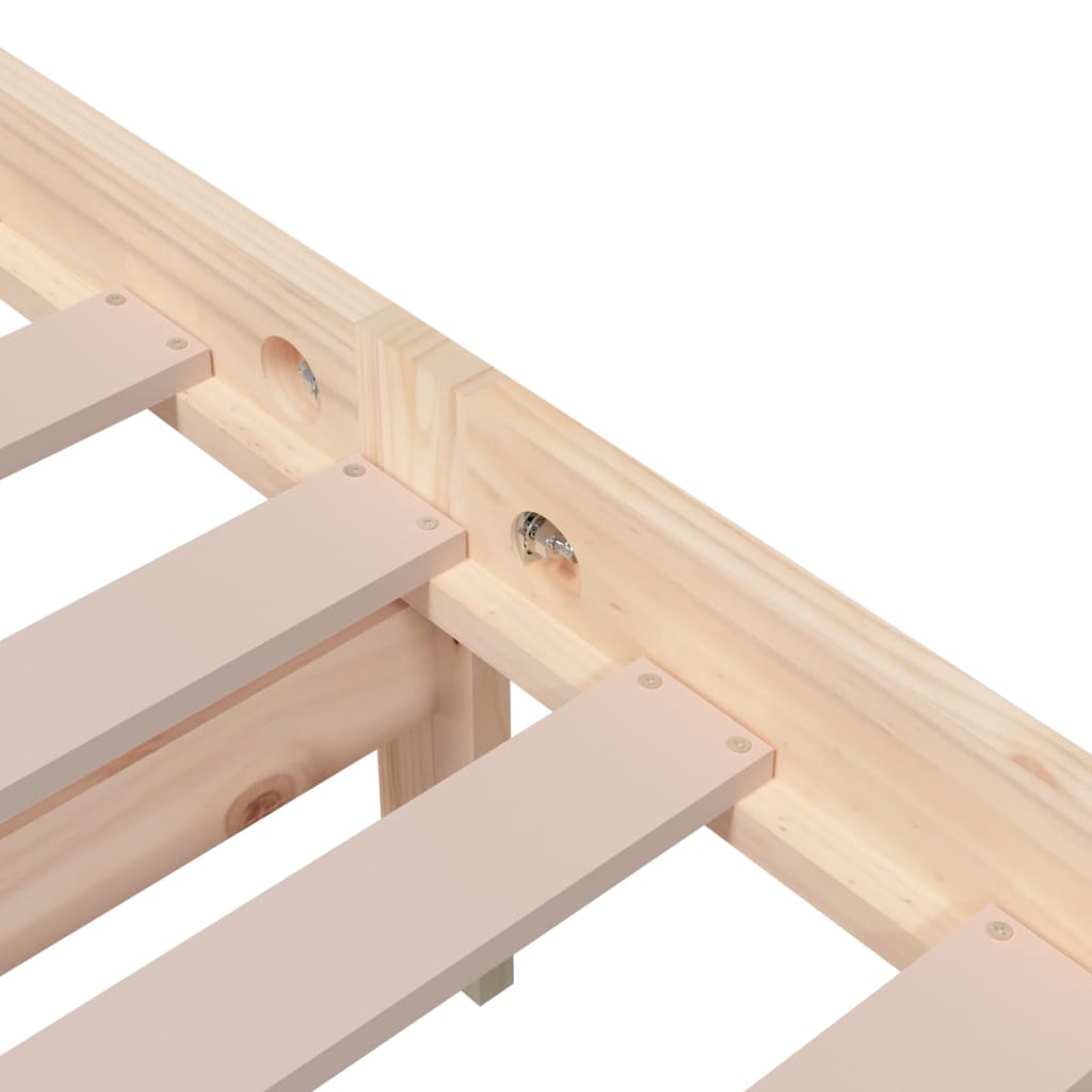Bedframe massief hout 135x190 cm Double is nu te koop bij PeponiXL, paradijselijk wonen!