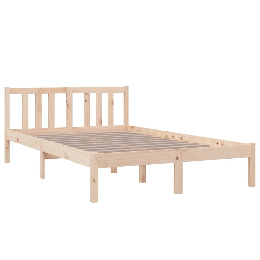 Bedframe zonder matras massief hout 120x200 cm is nu te koop bij PeponiXL, paradijselijk wonen!