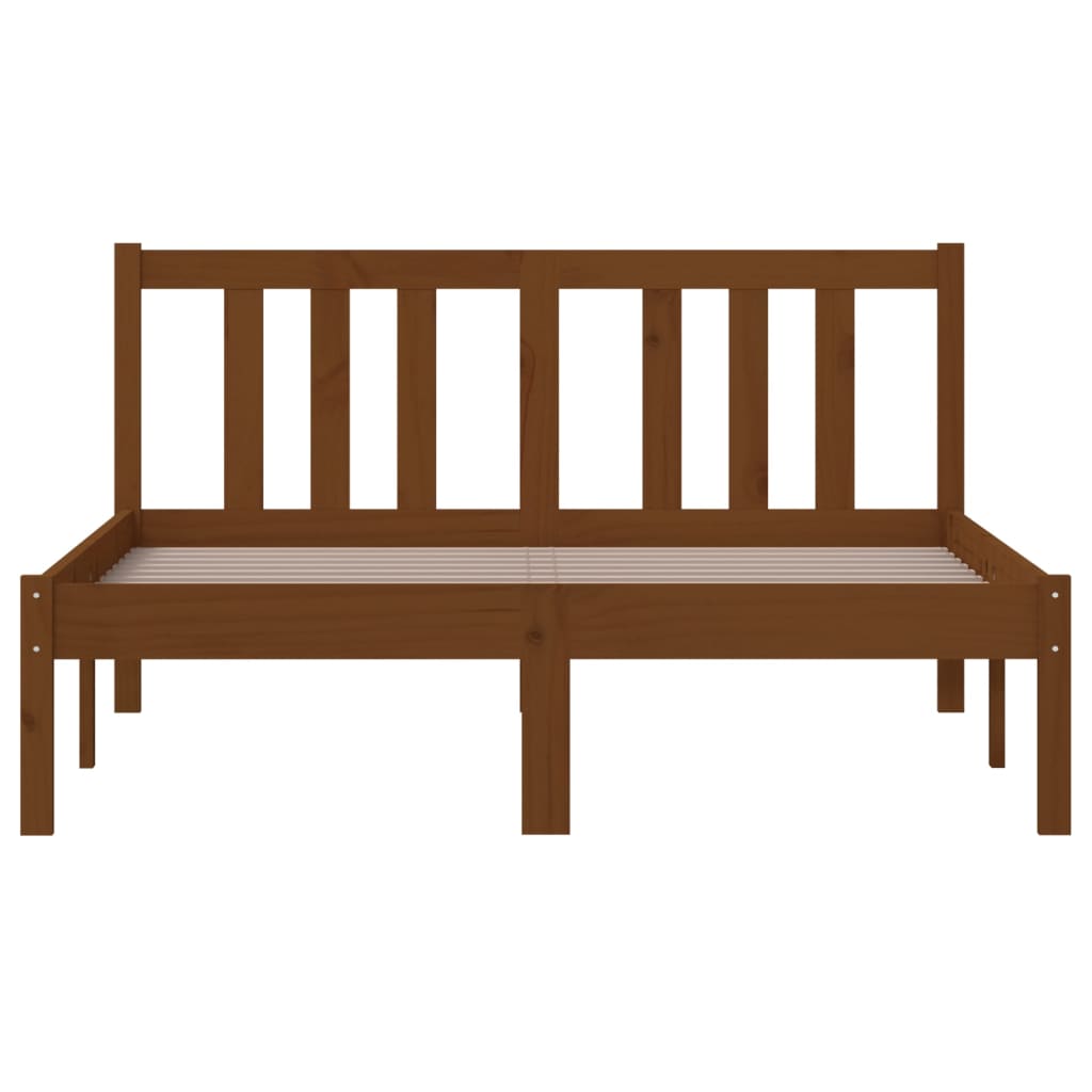 Bedframe massief hout honingbruin 120x200 cm is nu te koop bij PeponiXL, paradijselijk wonen!